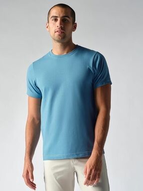 Rhone XL Light Blue Organic Peruvian Cotton T-Shirt Soft Premium Tee